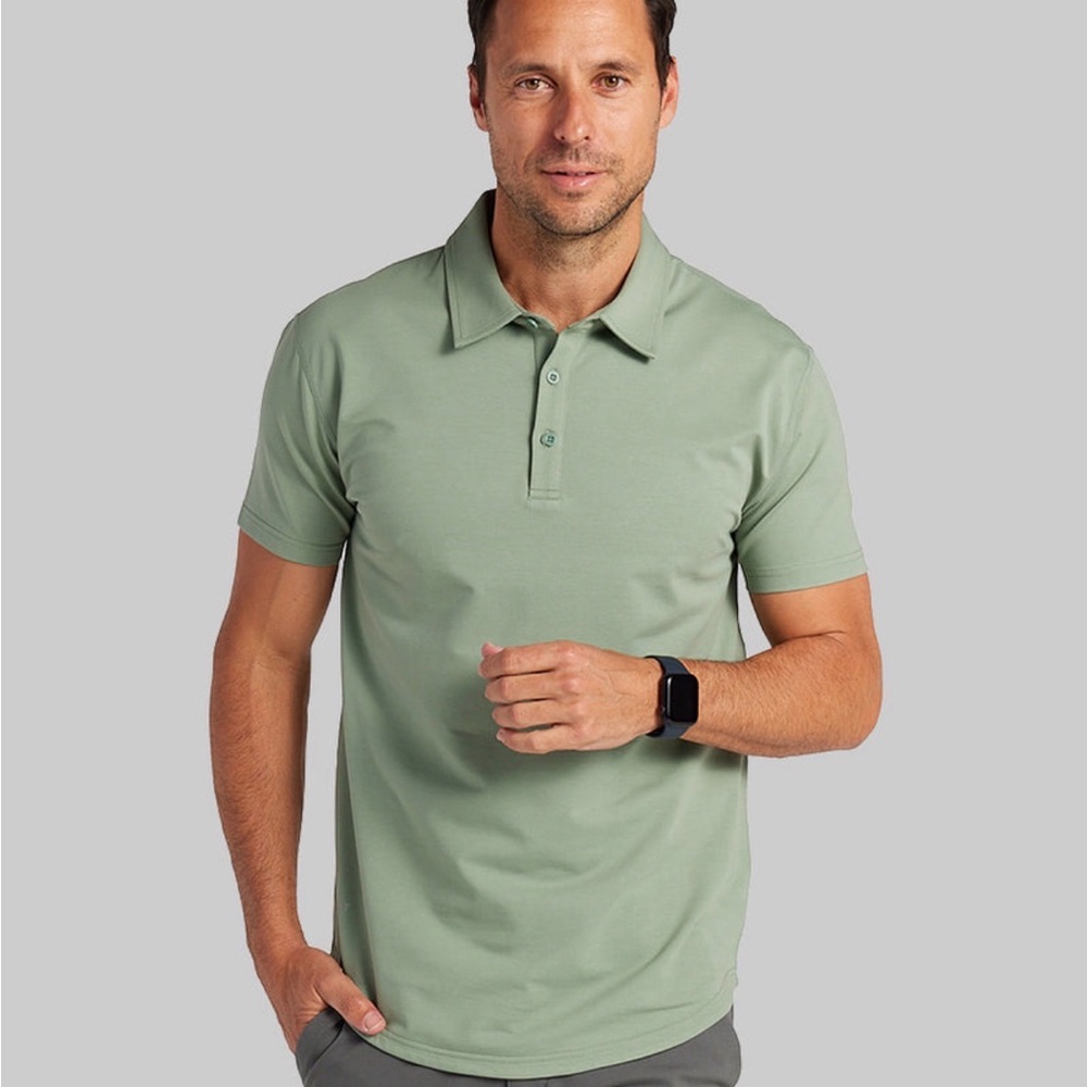BYLT Basics Lux drop cut Polo